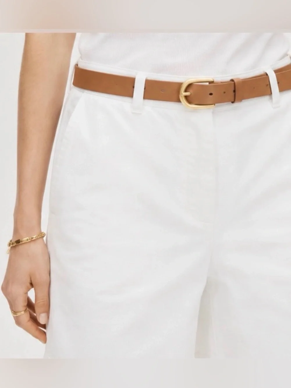 J.Crew 7” heritage chino short in white